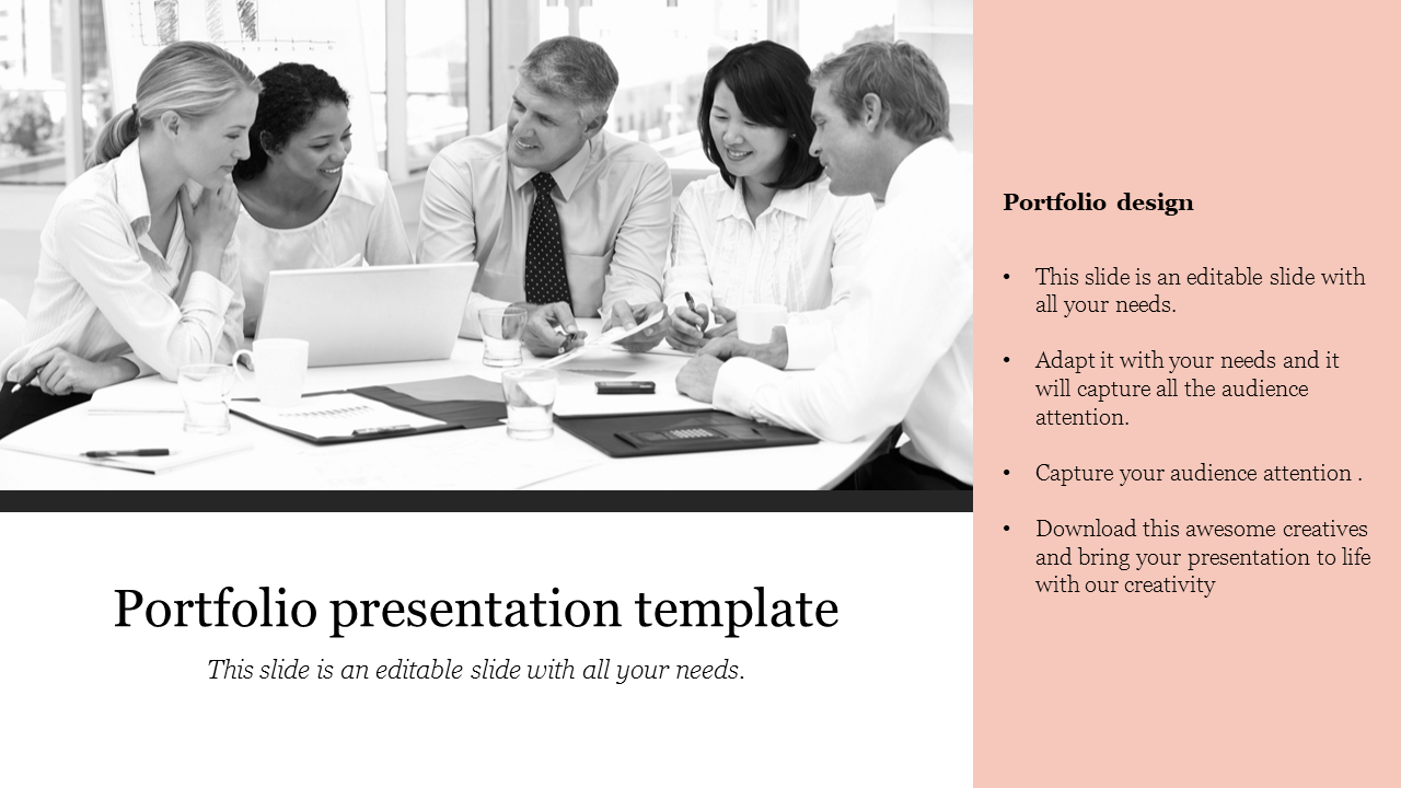 Download Business Portfolio Presentation Template Slide